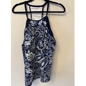 South Point Plus Size Swimwear  2 Piece Tankini Womens size 24 Blue Bikini